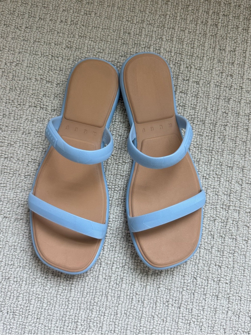 Reef Women's Light Blue Double-Strap Slide Sandals